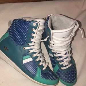 Blue high tops creative recreation